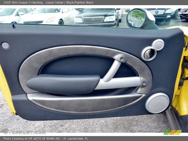 Liquid Yellow / Black/Panther Black 2005 Mini Cooper S Hardtop