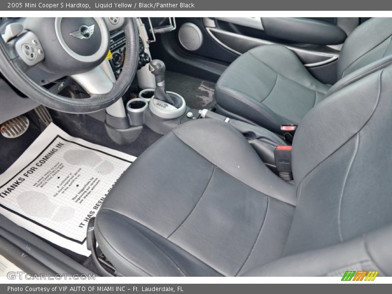 Liquid Yellow / Black/Panther Black 2005 Mini Cooper S Hardtop