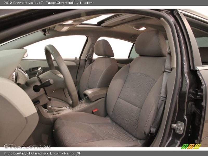 Taupe Gray Metallic / Titanium 2012 Chevrolet Malibu LT