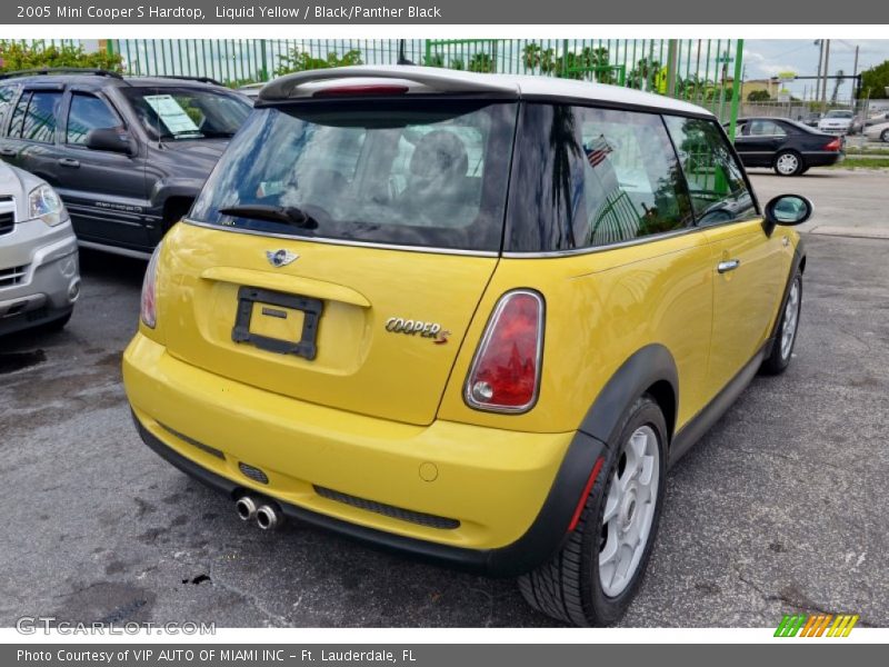 Liquid Yellow / Black/Panther Black 2005 Mini Cooper S Hardtop