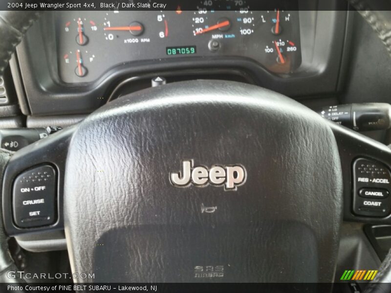 Black / Dark Slate Gray 2004 Jeep Wrangler Sport 4x4