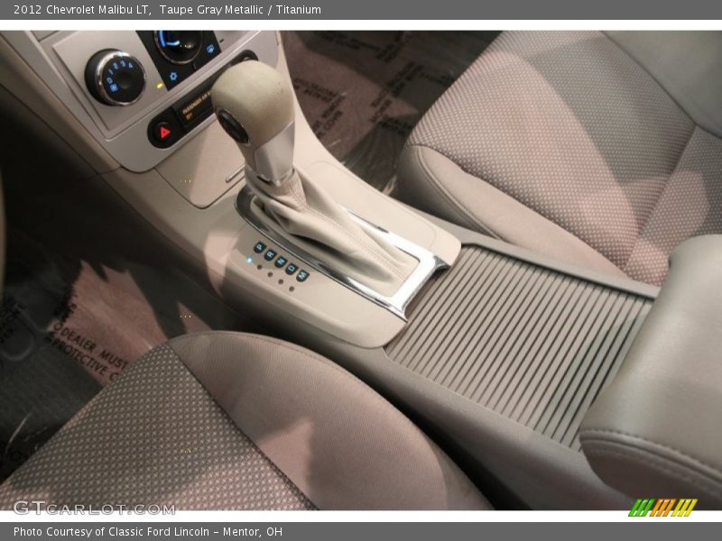 Taupe Gray Metallic / Titanium 2012 Chevrolet Malibu LT
