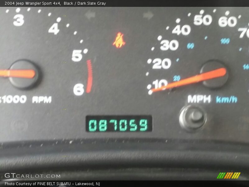 Black / Dark Slate Gray 2004 Jeep Wrangler Sport 4x4