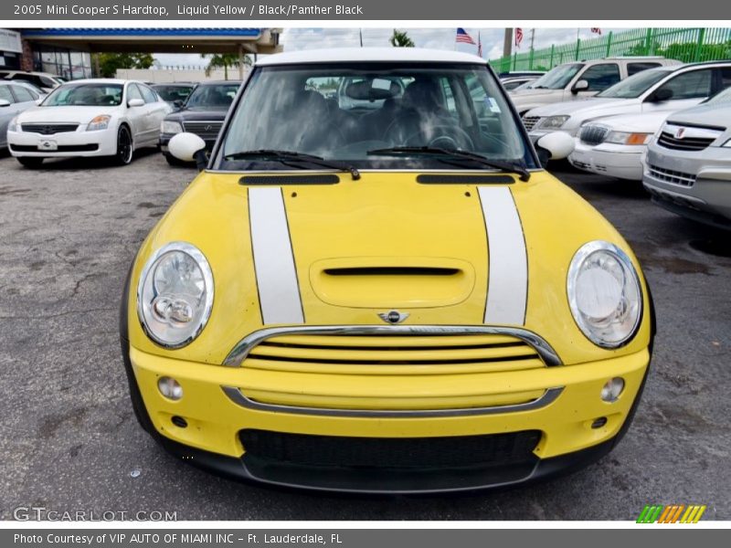 Liquid Yellow / Black/Panther Black 2005 Mini Cooper S Hardtop
