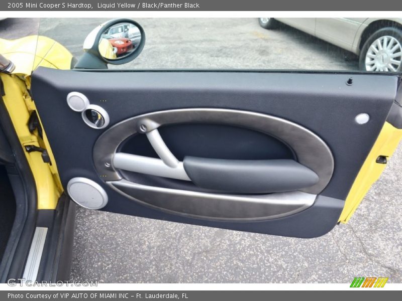 Liquid Yellow / Black/Panther Black 2005 Mini Cooper S Hardtop