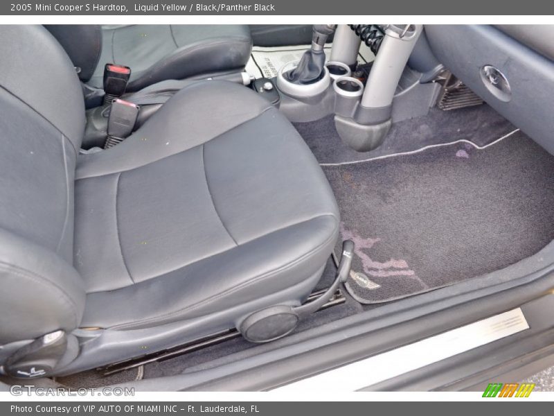 Liquid Yellow / Black/Panther Black 2005 Mini Cooper S Hardtop