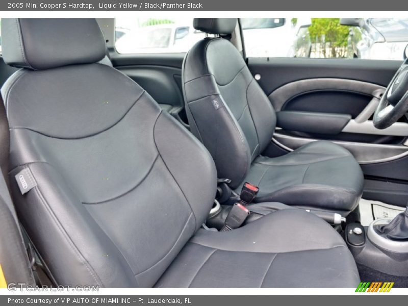 Liquid Yellow / Black/Panther Black 2005 Mini Cooper S Hardtop