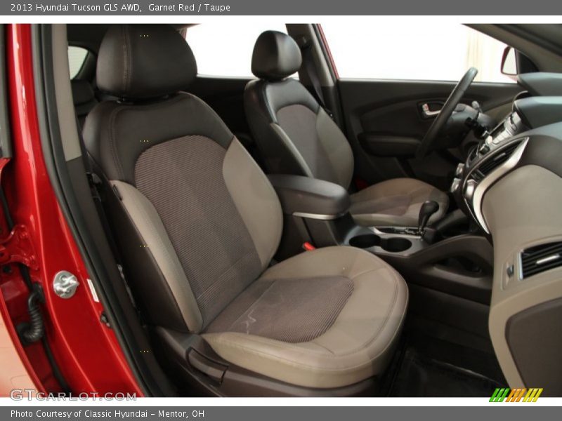 Garnet Red / Taupe 2013 Hyundai Tucson GLS AWD