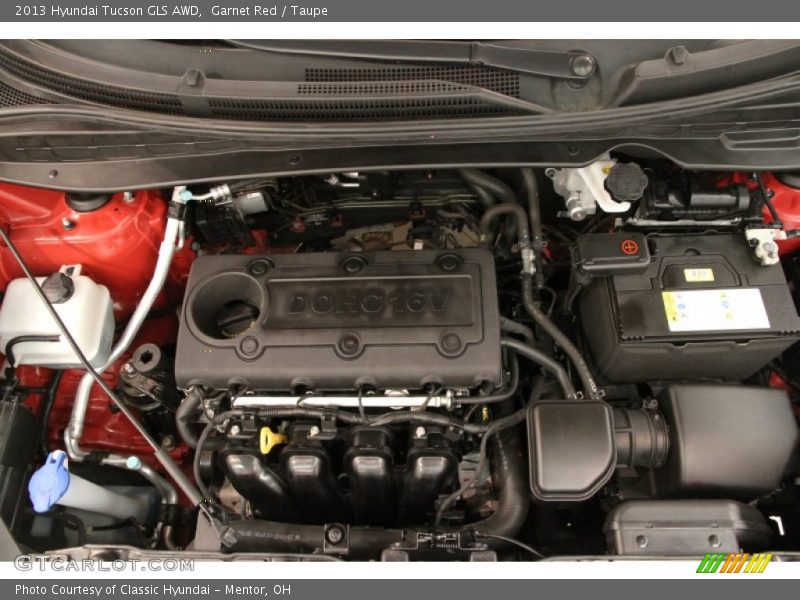 Garnet Red / Taupe 2013 Hyundai Tucson GLS AWD