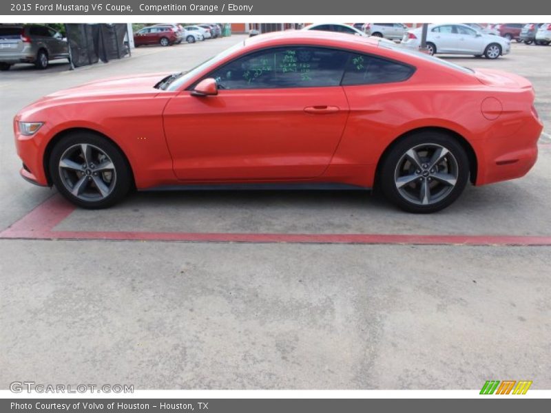 Competition Orange / Ebony 2015 Ford Mustang V6 Coupe