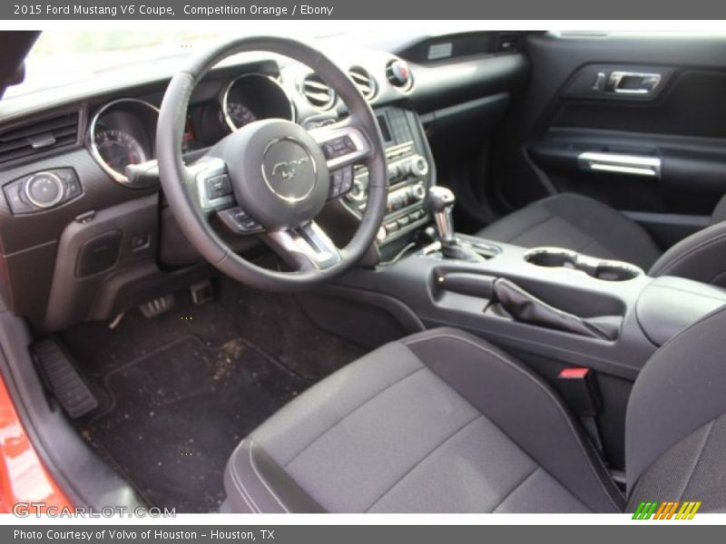 Competition Orange / Ebony 2015 Ford Mustang V6 Coupe