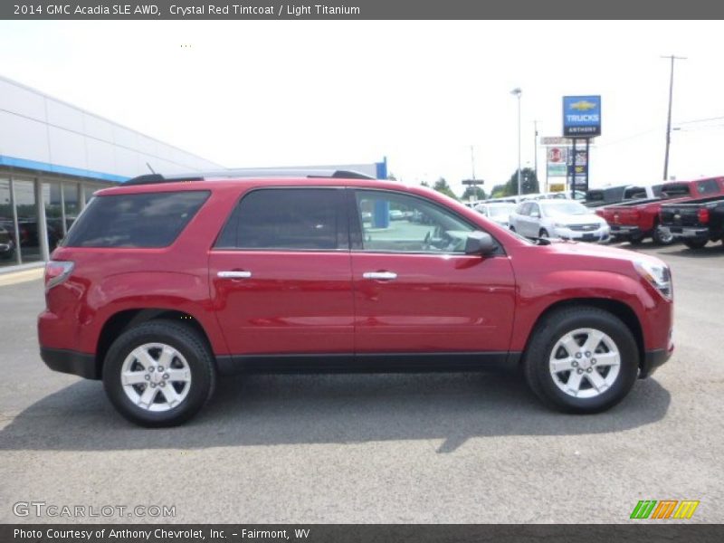 Crystal Red Tintcoat / Light Titanium 2014 GMC Acadia SLE AWD