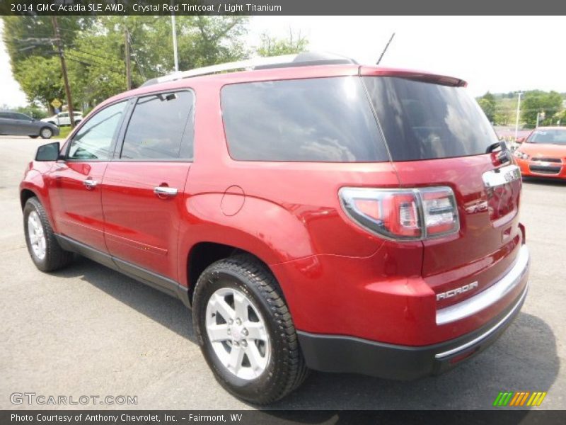 Crystal Red Tintcoat / Light Titanium 2014 GMC Acadia SLE AWD