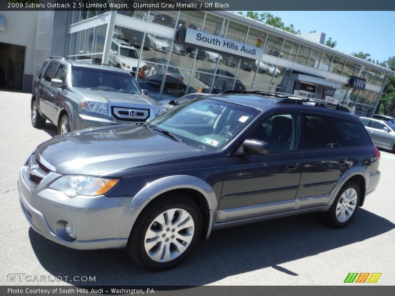 Diamond Gray Metallic / Off Black 2009 Subaru Outback 2.5i Limited Wagon