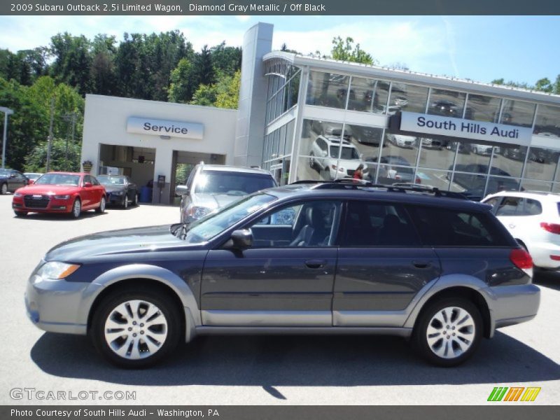 Diamond Gray Metallic / Off Black 2009 Subaru Outback 2.5i Limited Wagon