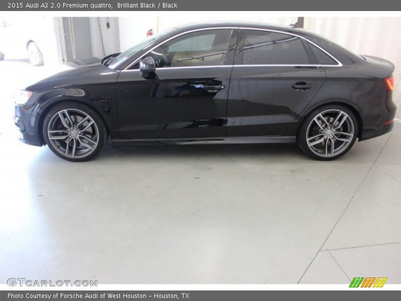 Brilliant Black / Black 2015 Audi A3 2.0 Premium quattro