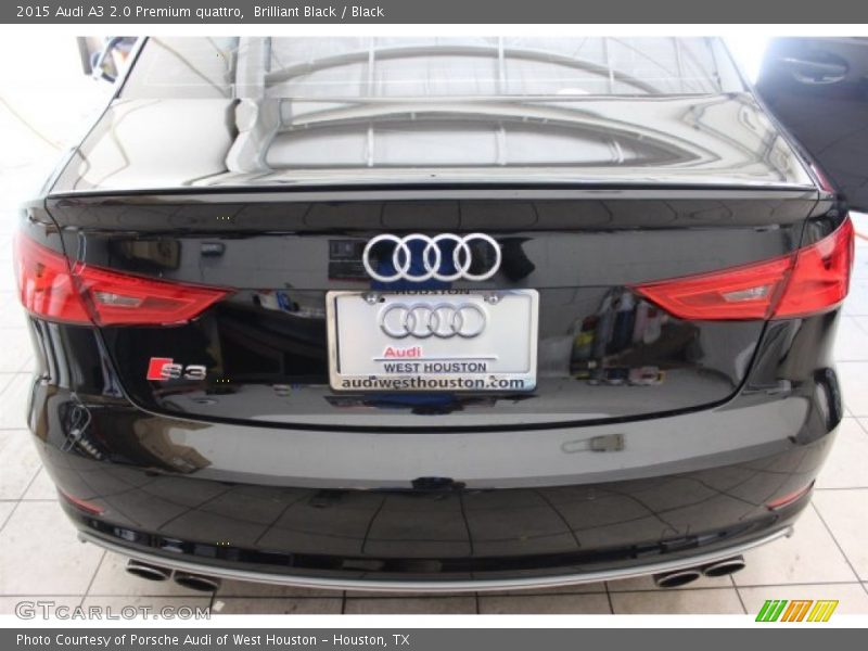 Brilliant Black / Black 2015 Audi A3 2.0 Premium quattro