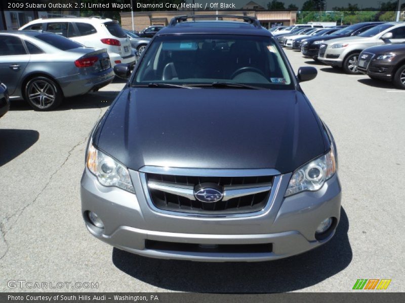 Diamond Gray Metallic / Off Black 2009 Subaru Outback 2.5i Limited Wagon