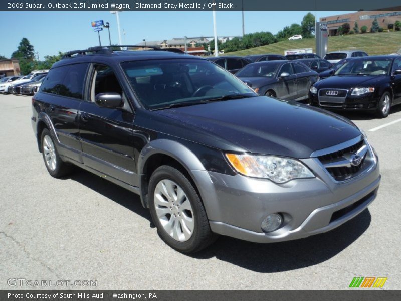 Diamond Gray Metallic / Off Black 2009 Subaru Outback 2.5i Limited Wagon