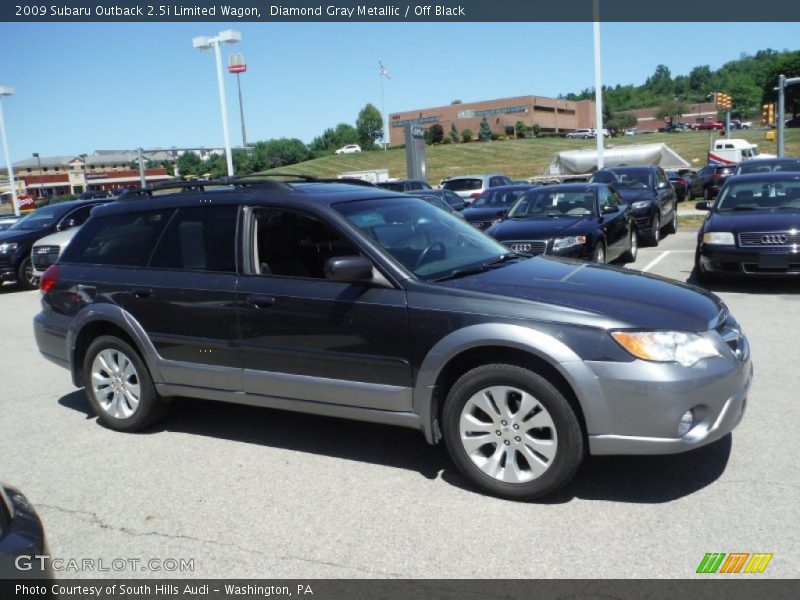 Diamond Gray Metallic / Off Black 2009 Subaru Outback 2.5i Limited Wagon