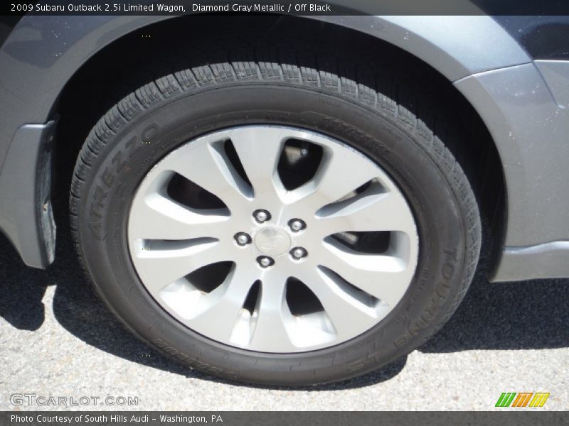 Diamond Gray Metallic / Off Black 2009 Subaru Outback 2.5i Limited Wagon