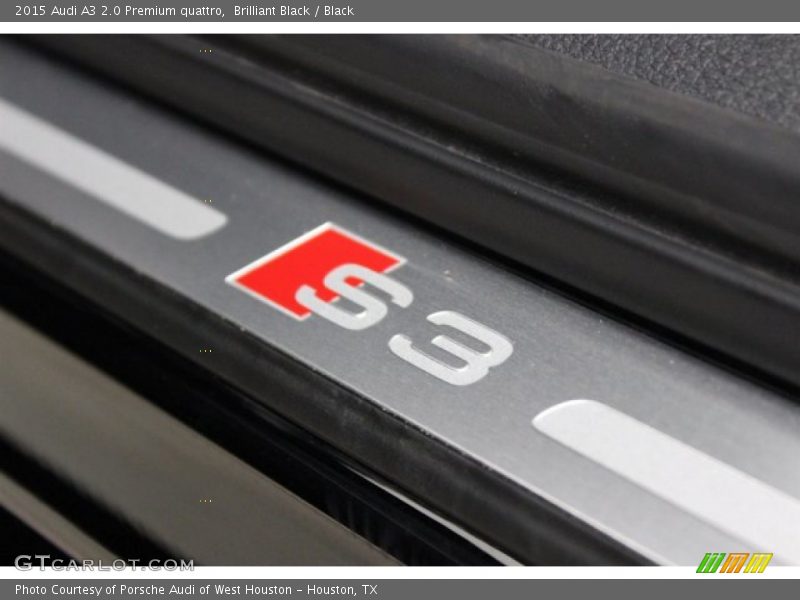 Brilliant Black / Black 2015 Audi A3 2.0 Premium quattro