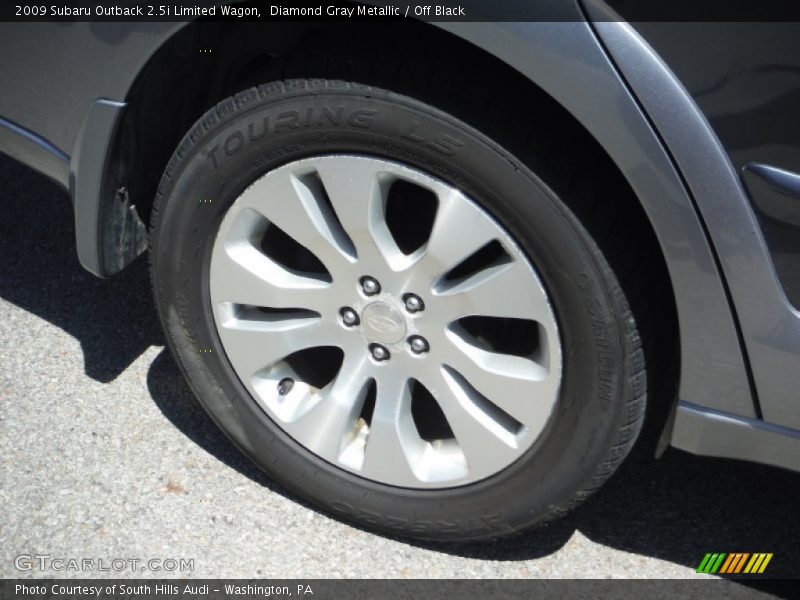 Diamond Gray Metallic / Off Black 2009 Subaru Outback 2.5i Limited Wagon