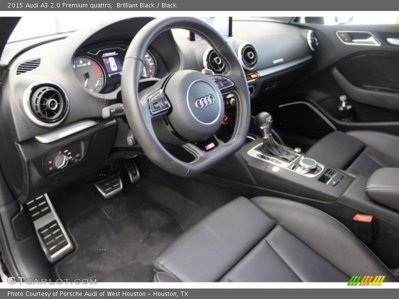 Brilliant Black / Black 2015 Audi A3 2.0 Premium quattro