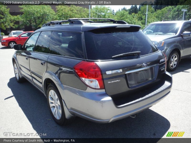 Diamond Gray Metallic / Off Black 2009 Subaru Outback 2.5i Limited Wagon