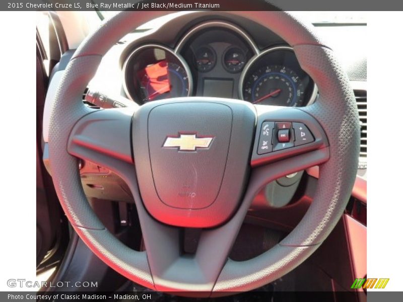 Blue Ray Metallic / Jet Black/Medium Titanium 2015 Chevrolet Cruze LS
