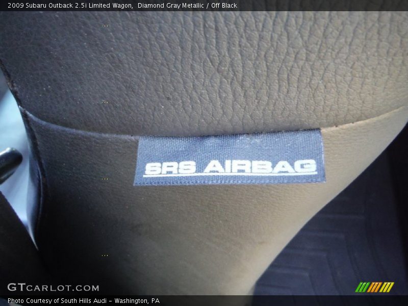 Diamond Gray Metallic / Off Black 2009 Subaru Outback 2.5i Limited Wagon