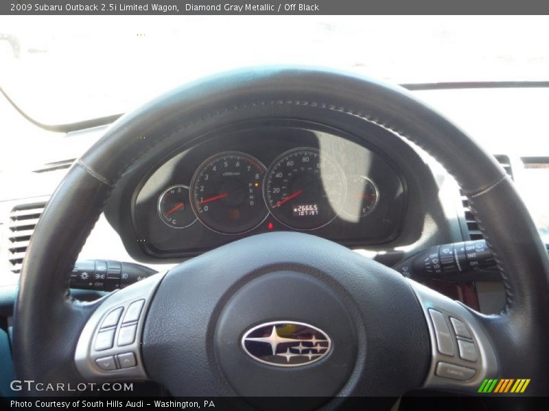 Diamond Gray Metallic / Off Black 2009 Subaru Outback 2.5i Limited Wagon