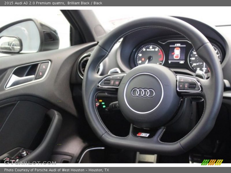 Brilliant Black / Black 2015 Audi A3 2.0 Premium quattro