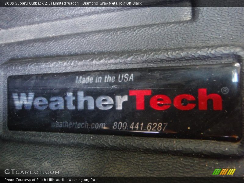 Diamond Gray Metallic / Off Black 2009 Subaru Outback 2.5i Limited Wagon