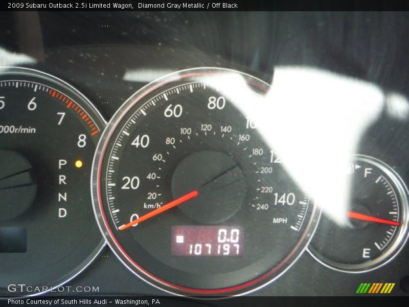 Diamond Gray Metallic / Off Black 2009 Subaru Outback 2.5i Limited Wagon