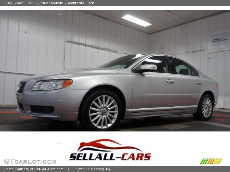 Silver Metallic / Anthracite Black 2008 Volvo S80 3.2