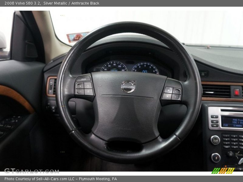 Silver Metallic / Anthracite Black 2008 Volvo S80 3.2