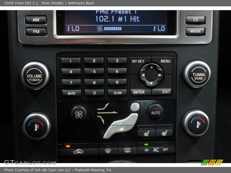 Silver Metallic / Anthracite Black 2008 Volvo S80 3.2