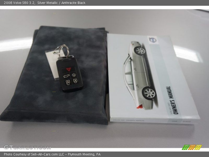 Silver Metallic / Anthracite Black 2008 Volvo S80 3.2