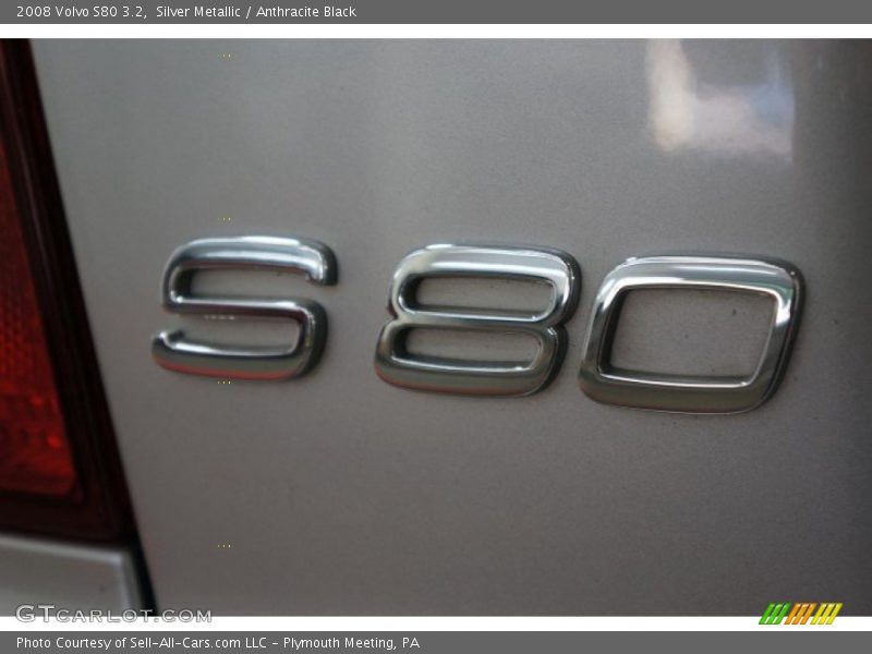 Silver Metallic / Anthracite Black 2008 Volvo S80 3.2