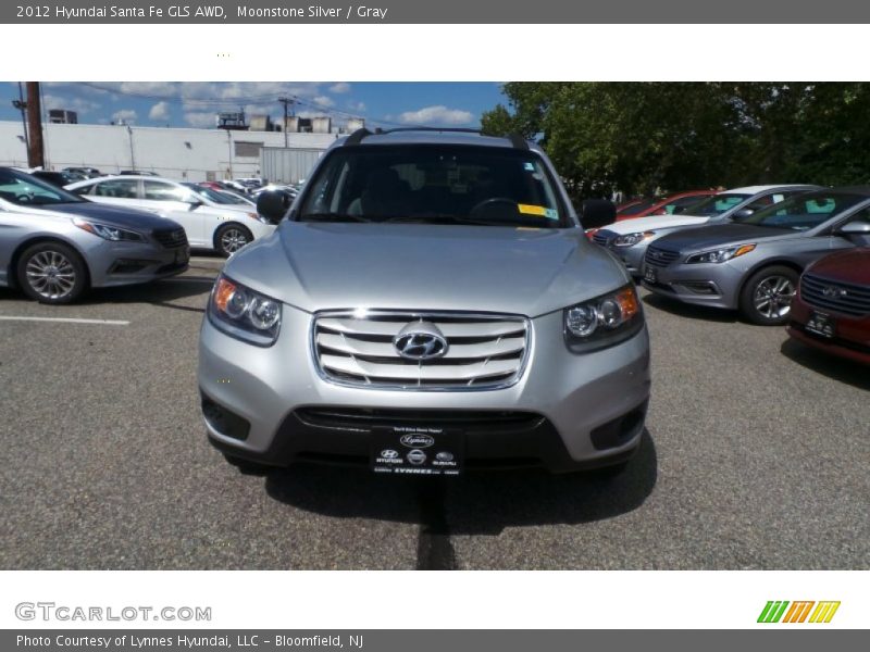 Moonstone Silver / Gray 2012 Hyundai Santa Fe GLS AWD