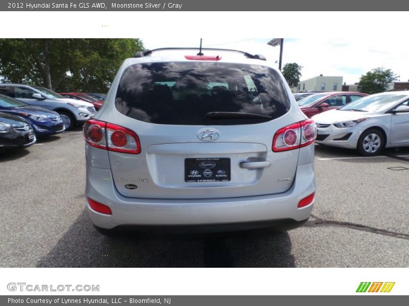 Moonstone Silver / Gray 2012 Hyundai Santa Fe GLS AWD
