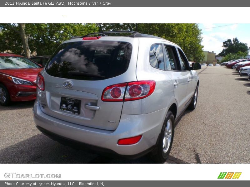 Moonstone Silver / Gray 2012 Hyundai Santa Fe GLS AWD