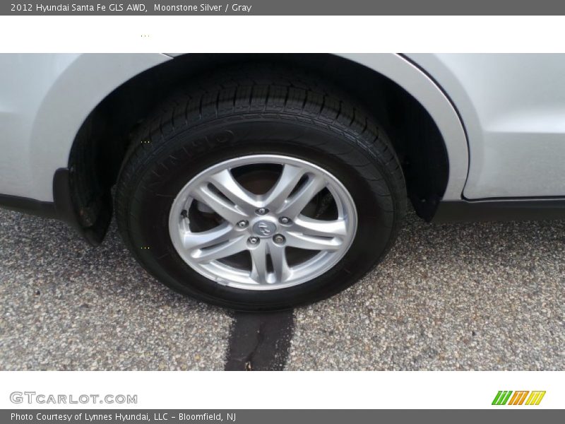 Moonstone Silver / Gray 2012 Hyundai Santa Fe GLS AWD