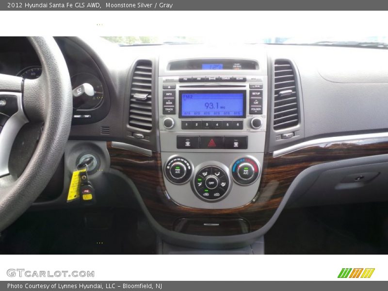 Moonstone Silver / Gray 2012 Hyundai Santa Fe GLS AWD