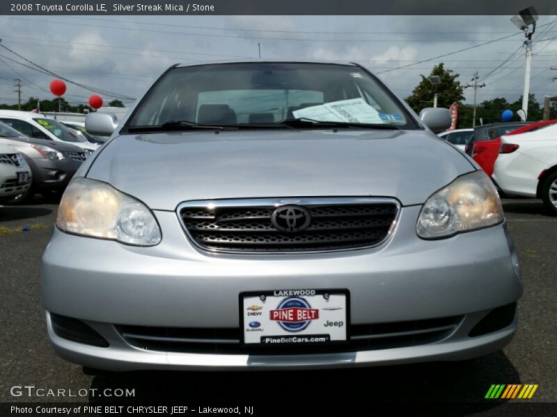 Silver Streak Mica / Stone 2008 Toyota Corolla LE