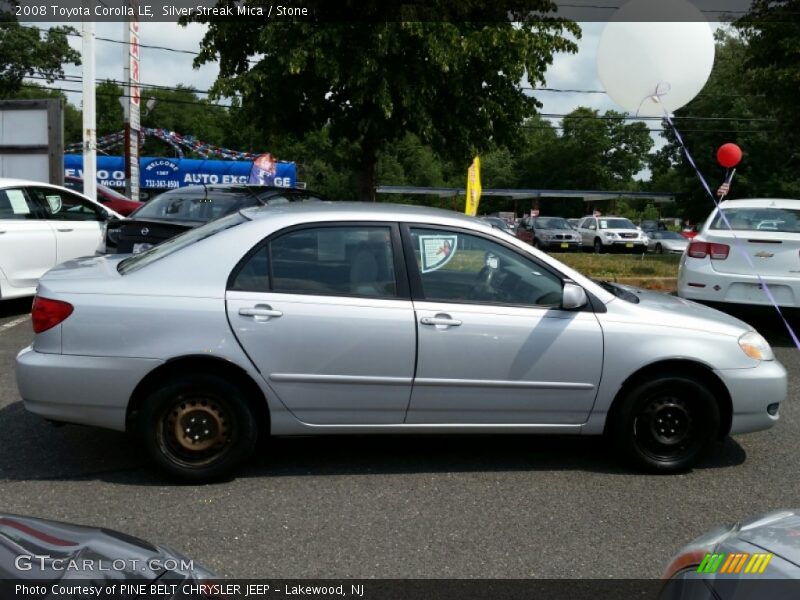 Silver Streak Mica / Stone 2008 Toyota Corolla LE