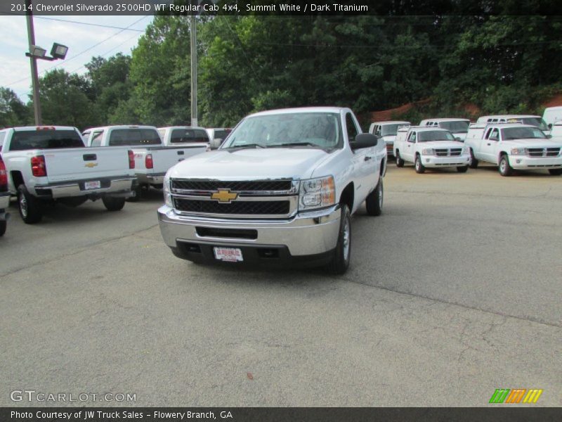 Summit White / Dark Titanium 2014 Chevrolet Silverado 2500HD WT Regular Cab 4x4
