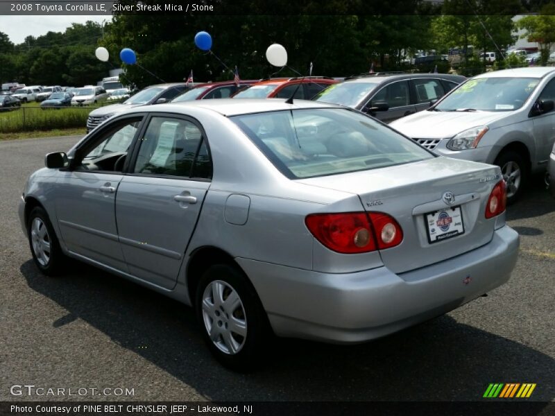 Silver Streak Mica / Stone 2008 Toyota Corolla LE