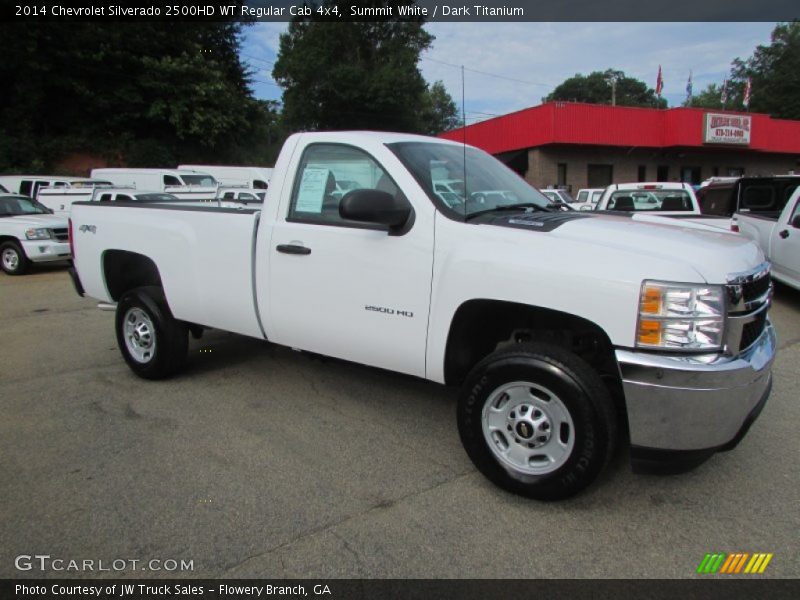 Summit White / Dark Titanium 2014 Chevrolet Silverado 2500HD WT Regular Cab 4x4